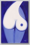 “Blauer Korpus” , Acryl auf Leinwand , 40 x 50 , 2000