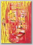 “Vorhang” , Acryl auf Leinwand , 50 x 70 , 2000