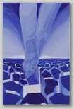 “Blauer Fuss” , Acryl auf Leinwand , 40 x 50 , 2000